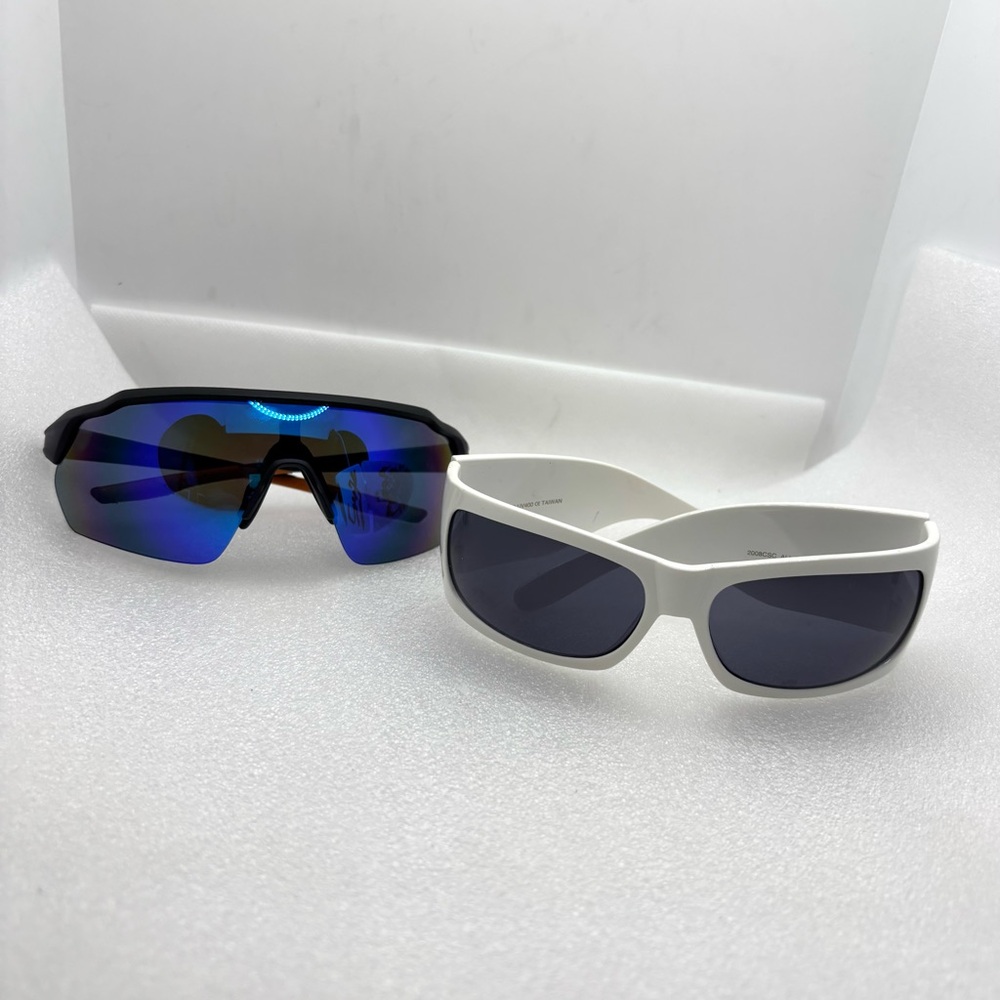 Lot Of 2 Unisex Sunglasses - Aim m 21 55 nvy sr1223 & Eye of the Tiger Shades